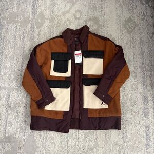 Jordan Brown and Cream Military Jacket